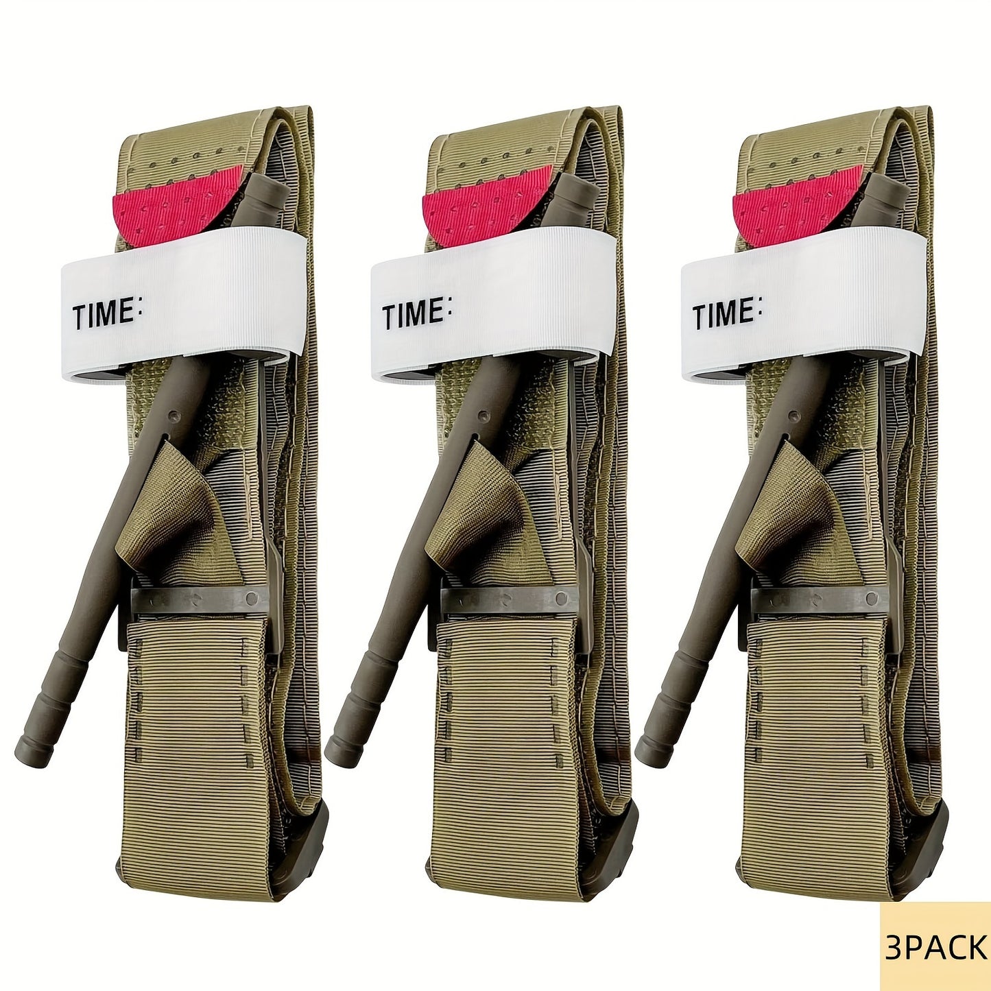 3pcs Emergency Tourniquets for Bleeding Control