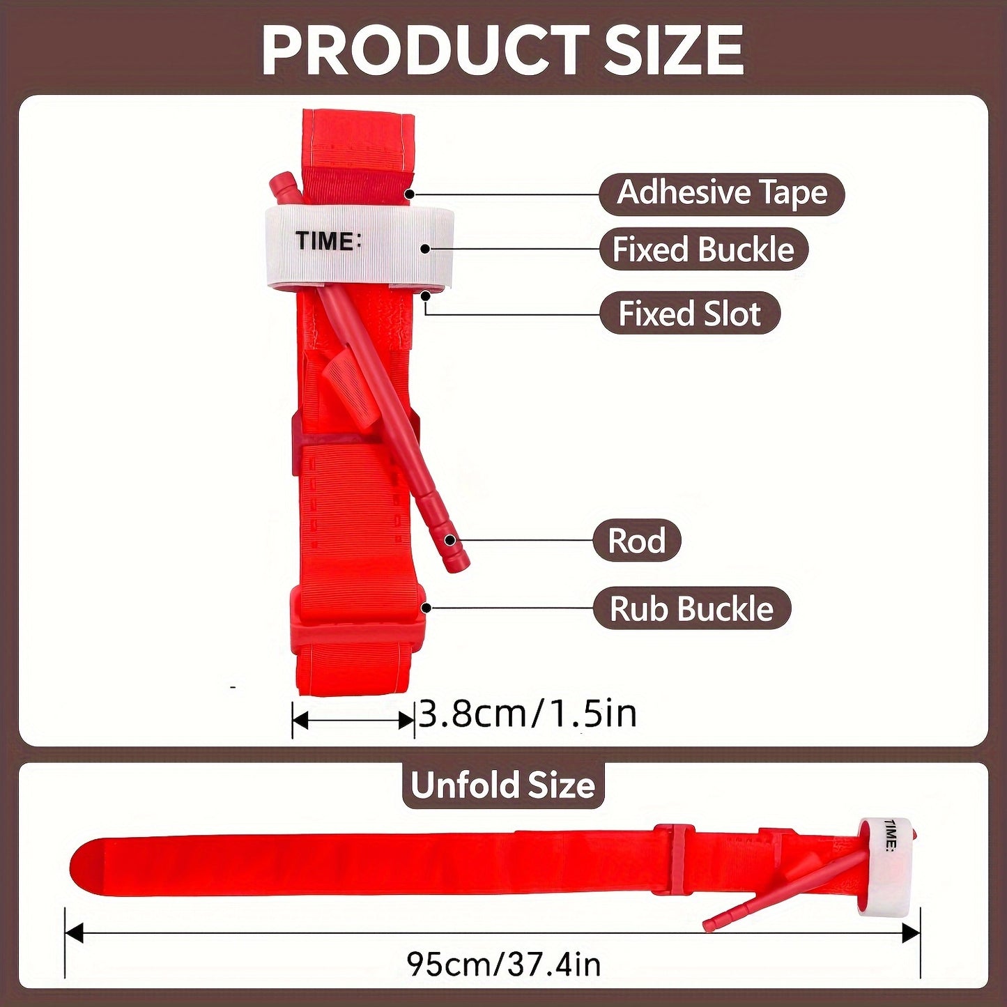 3pcs Emergency Tourniquets for Bleeding Control