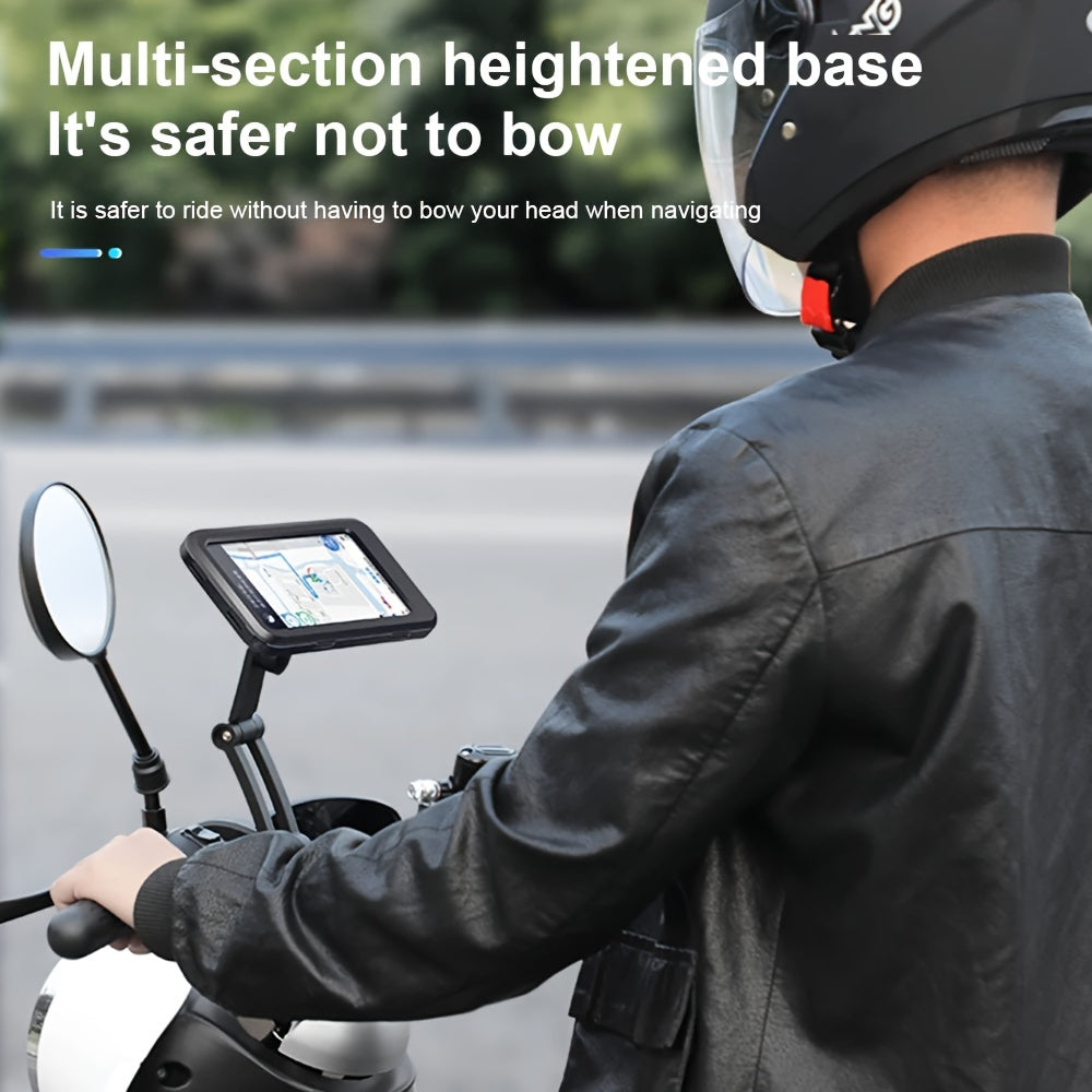 Waterproof Motorcycle Phone Mount – 360° Swivel Rotation Holder