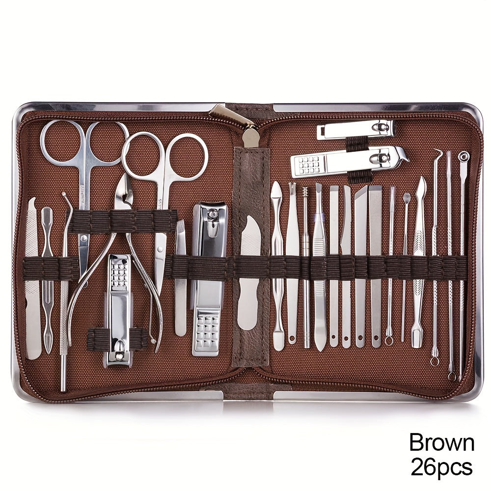11/26pcs Stainless Steel Nail Clipper Set - Clickilix