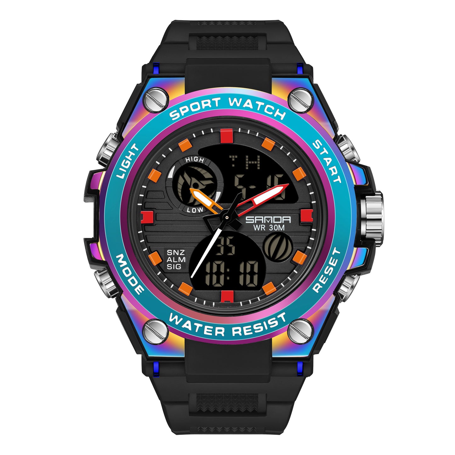 HOOSHU SportsMaster Men’s Outdoor Dual Watch - Clickilix