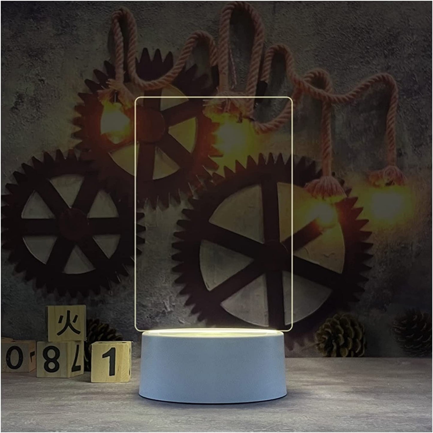 LED Message Night Light – USB Gift with Pen - Clickilix