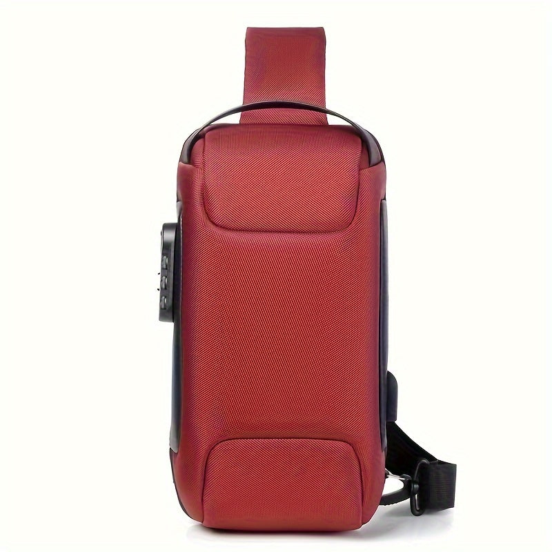 Men’s Waterproof Waist Bag with USB & Lock - Clickilix