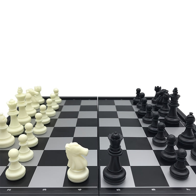 Magnetic Chess & Checkers Educational Game Board