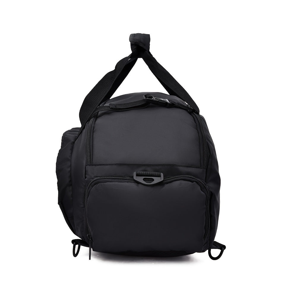 Large Nylon Travel Duffle Bag with Shoe Compartment