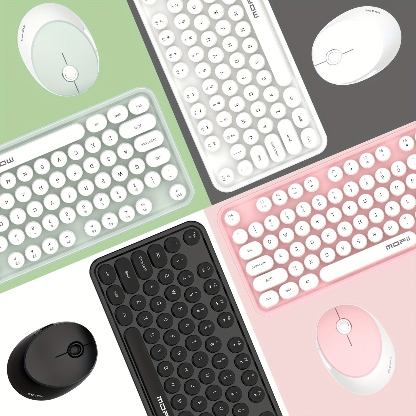 Sweet Wireless Keyboard and Mouse Combo Set - Clickilix