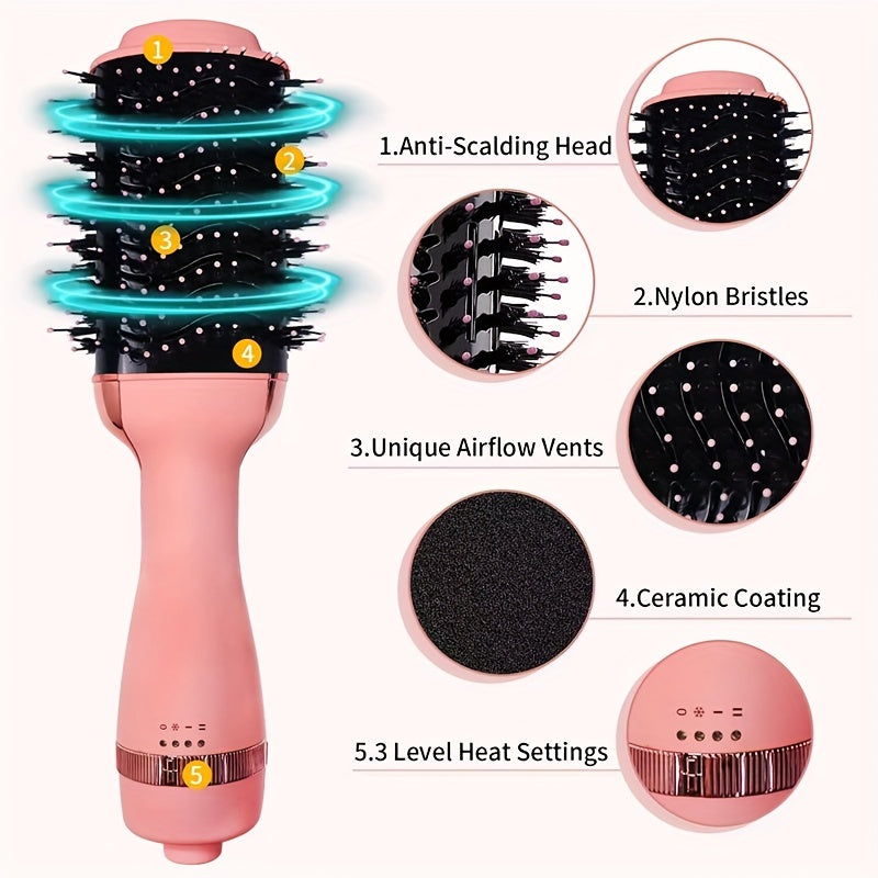 3-in-1 Hot Air Brush Hair Dryer Tool