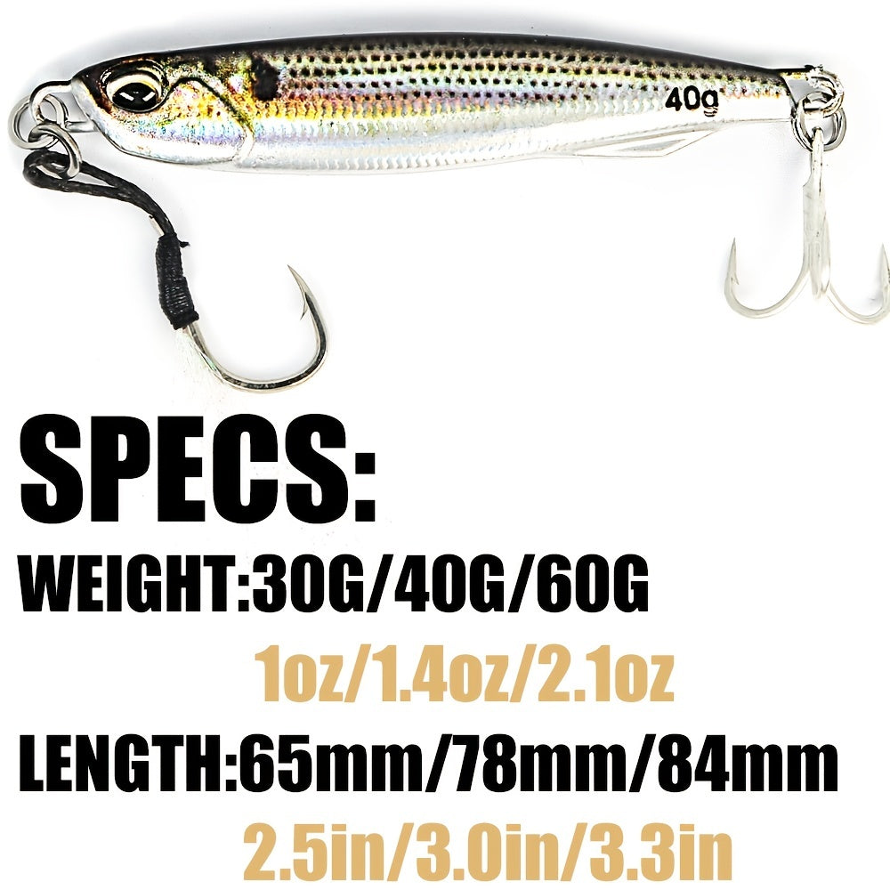 Ultimate Metal Jig Spoon – 3D Saltwater Fishing Lure - Clickilix