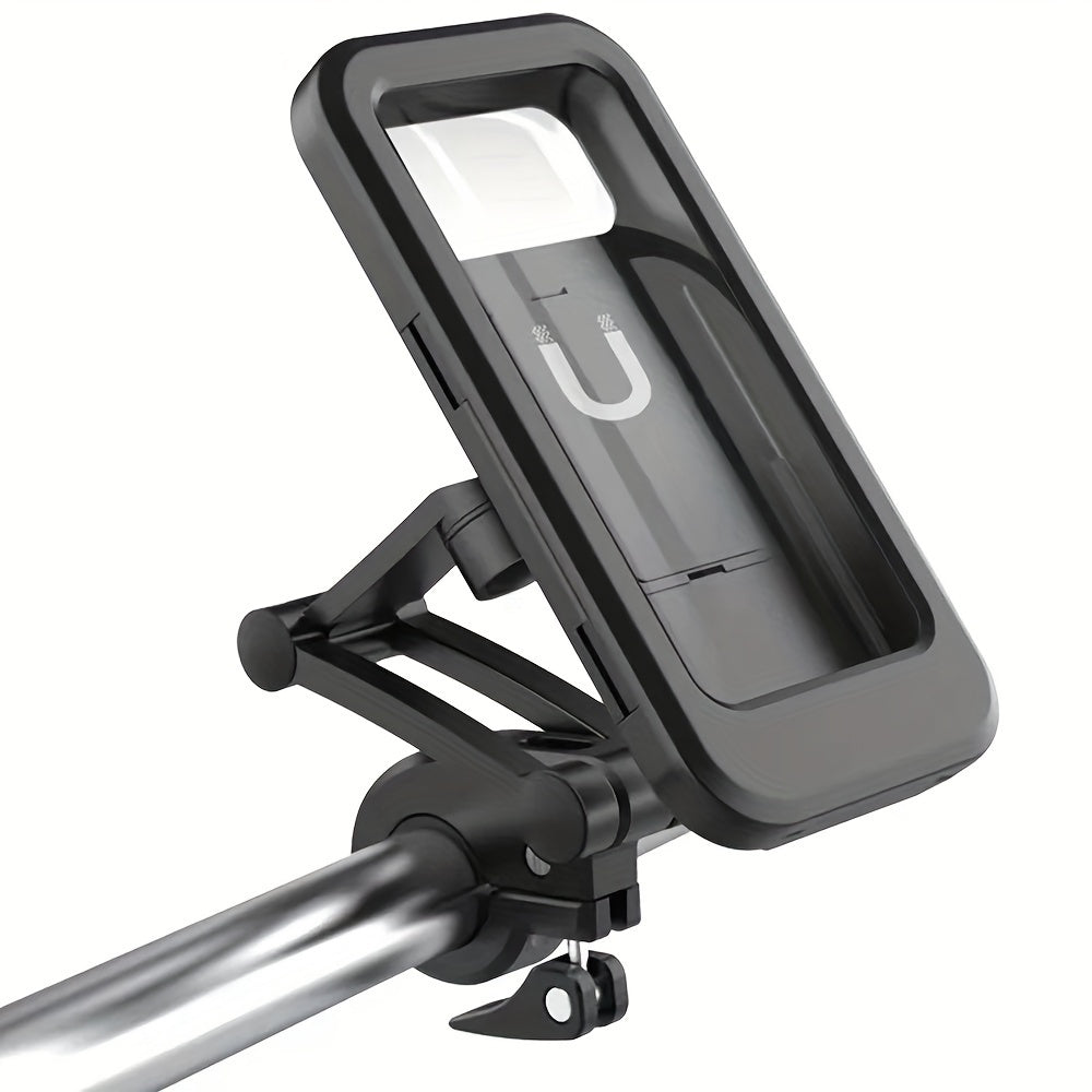 Waterproof Motorcycle Phone Mount – 360° Swivel Rotation Holder
