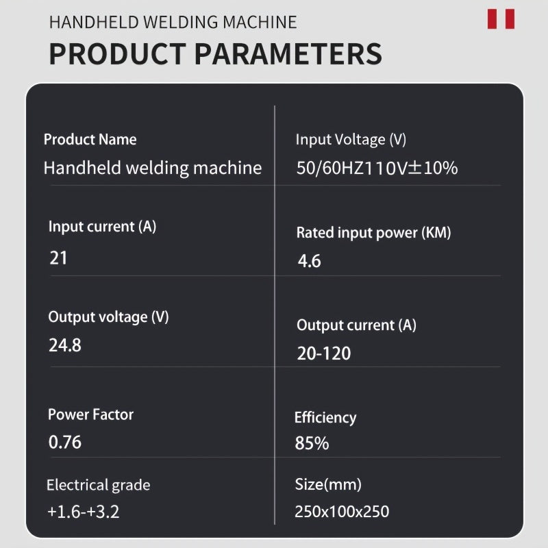 Handheld Arc Welder 110V with Smart Control