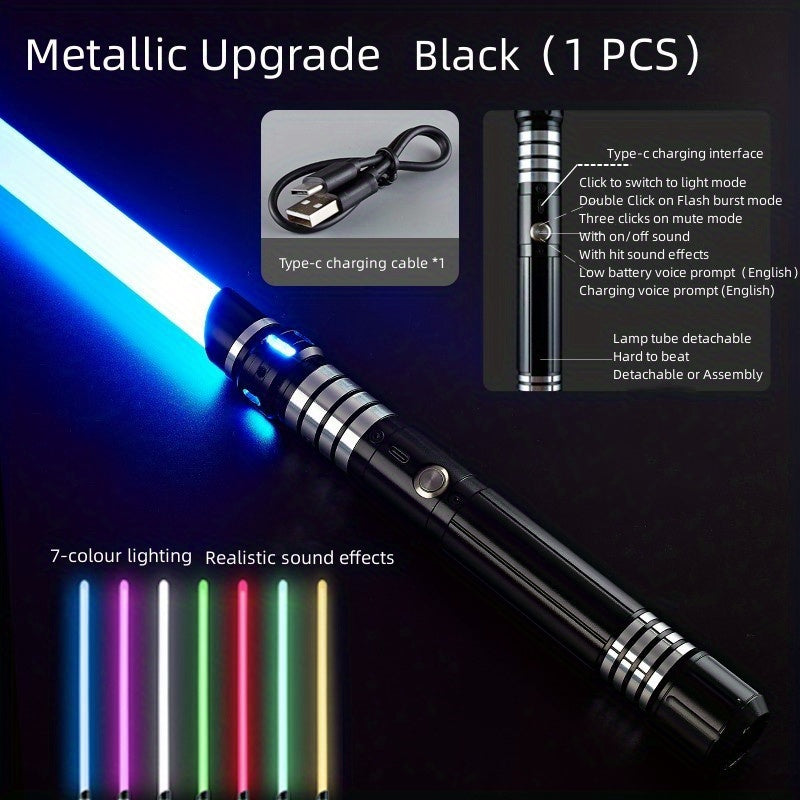 Rechargeable LED Light Sword with Metal Handle