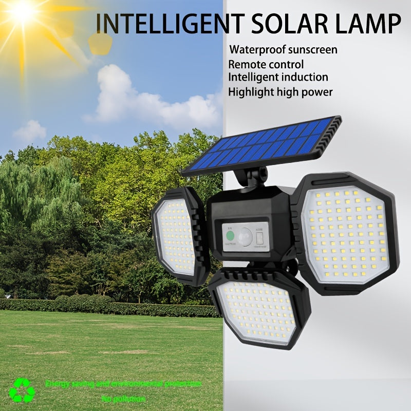 234 LED Solar Wall Light – Motion Sensor with Remote - Clickilix