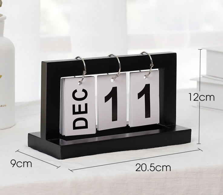Creative DIY Wooden Flip Desk Calendar Countdown