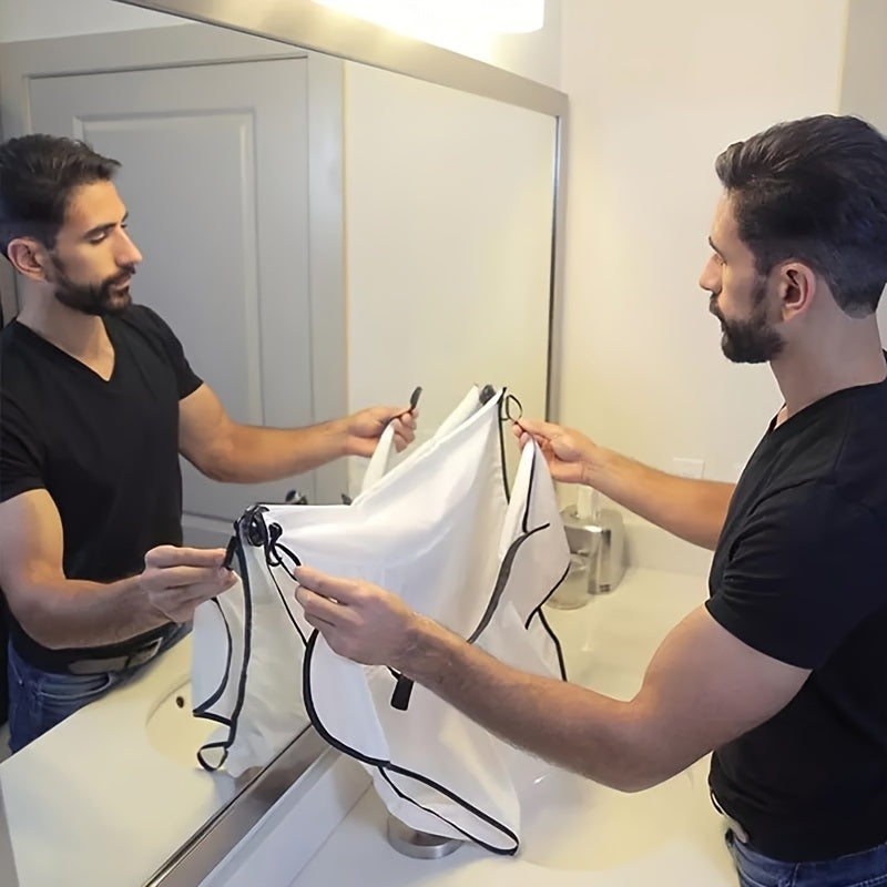 Beard Bib Apron Hair Catcher for Shaving & Trimming - Clickilix
