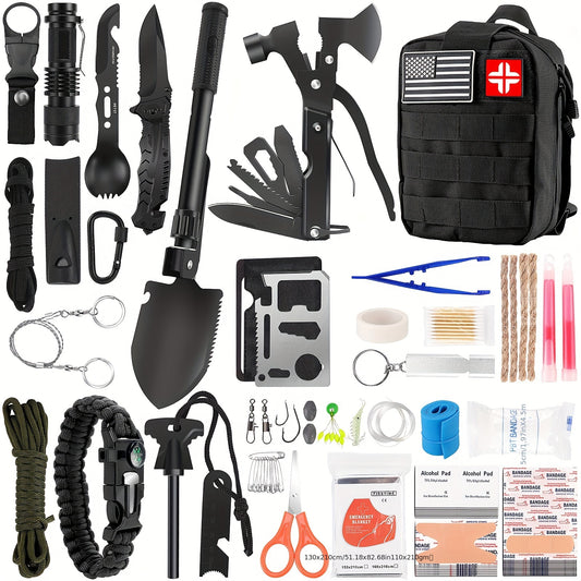 148-in-1 Tactical First Aid Kit MOLLE Bag