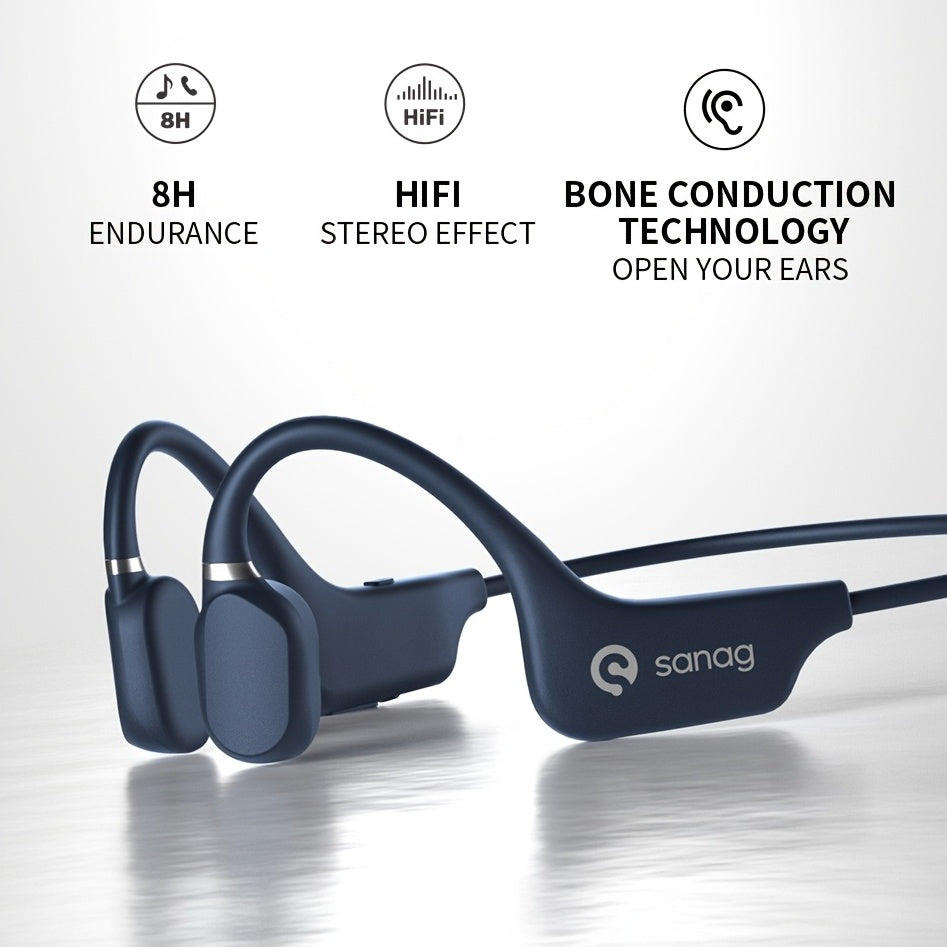 Sanag A5X Bone Conduction Wireless Sport Headphones - Clickilix