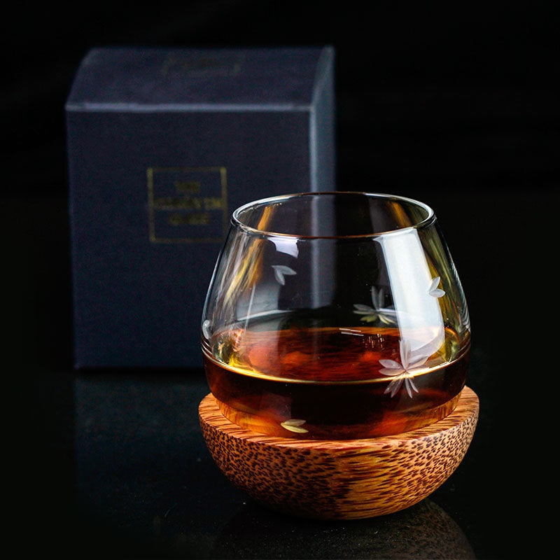Whiskey Glass with Slow Shaker Mixing Tumbler