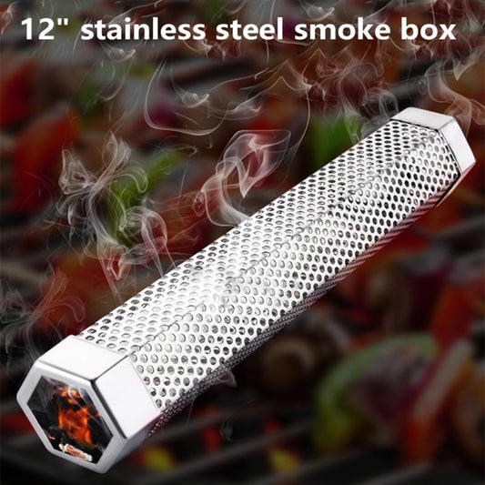 Stainless Steel BBQ Smoker Box for Grills