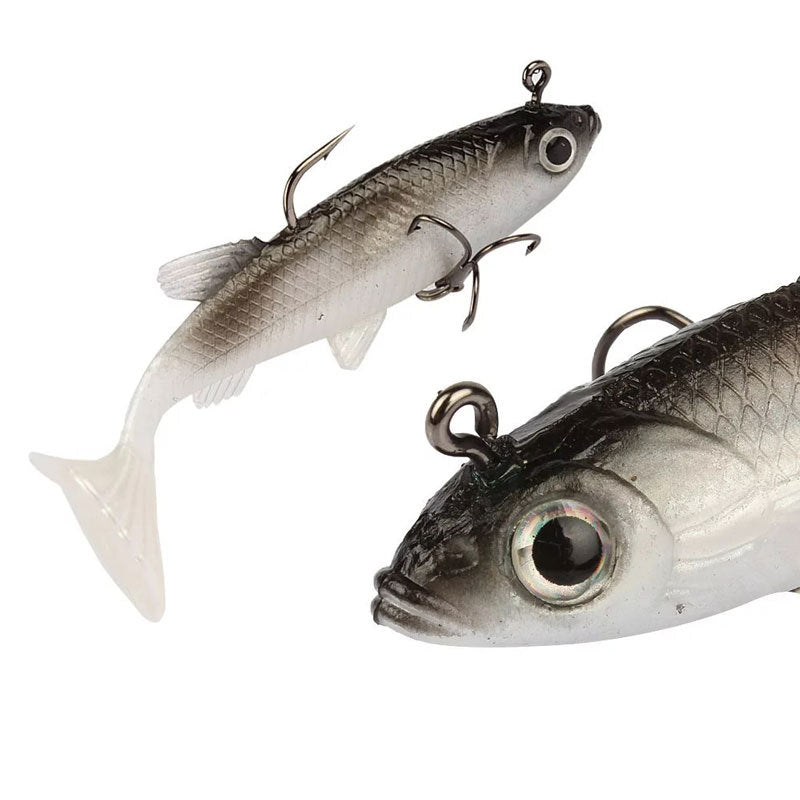 5pcs Soft Fishing Lures with Hooks – 8cm Bait - Clickilix