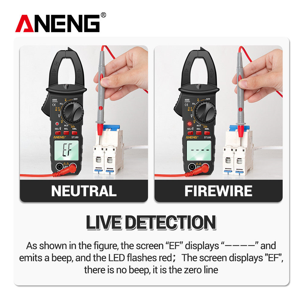 ANENG ST180 Clamp Meter – 4000 Counts AC Multimeter - Clickilix