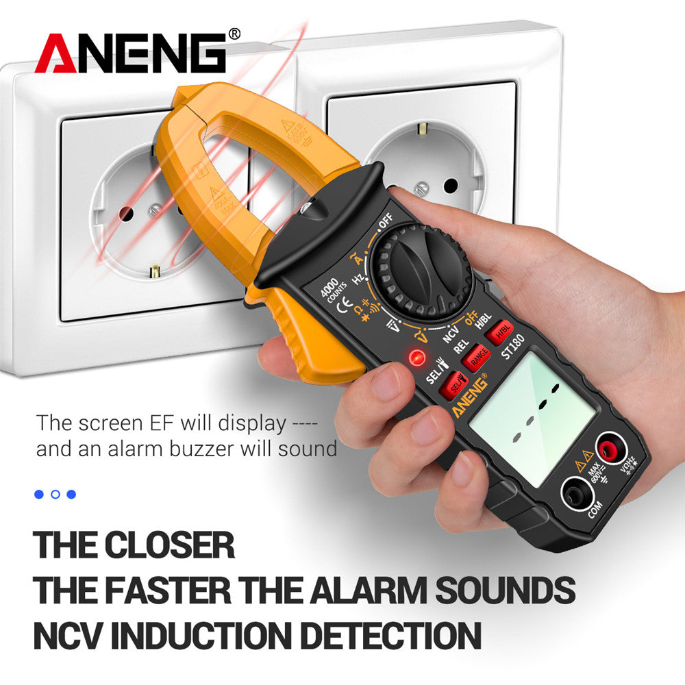 ANENG ST180 Clamp Meter – 4000 Counts AC Multimeter - Clickilix