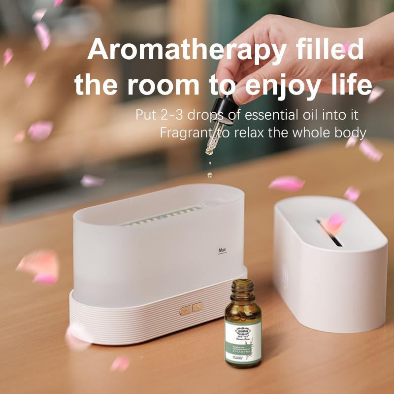 7-Color Flame Effect Ultrasonic Aromatherapy Humidifier - Clickilix