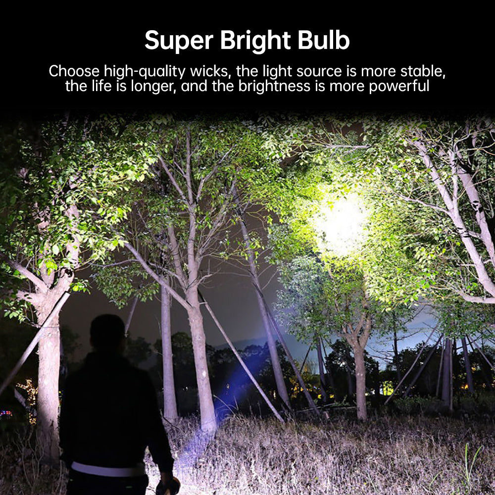 Rechargeable High-Power LED Flashlight Torch - Clickilix