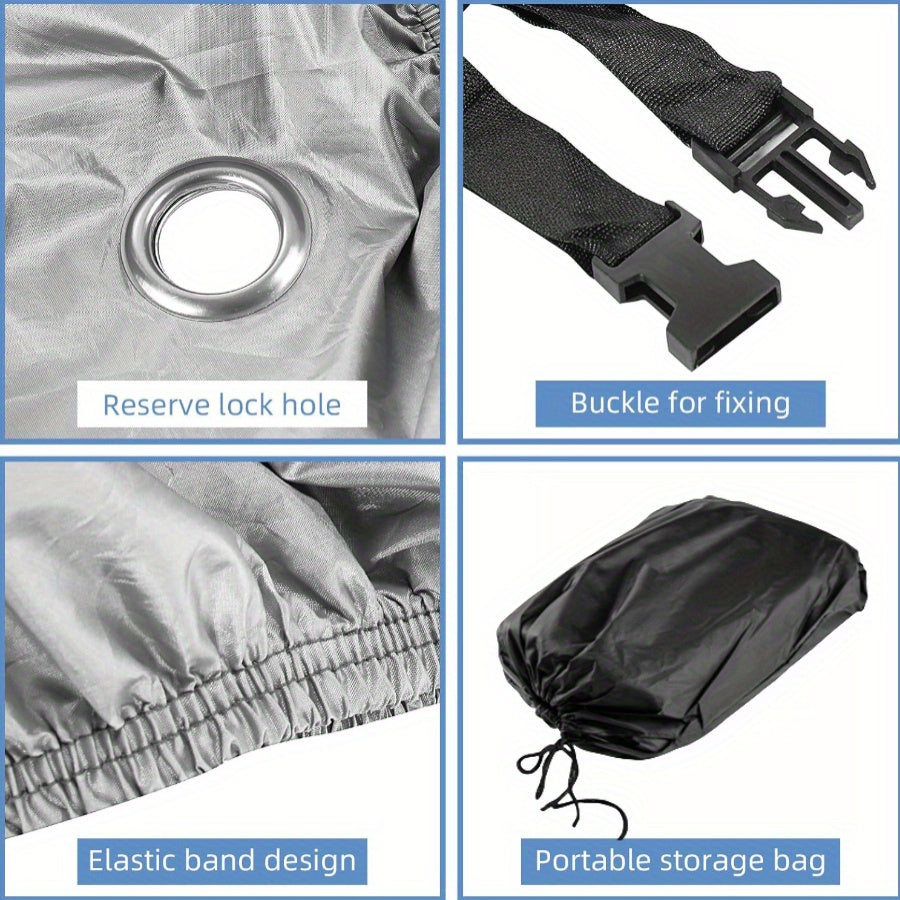 All-Season Motorcycle Cover – Weatherproof Protection with Anti-Theft Lock Hole
