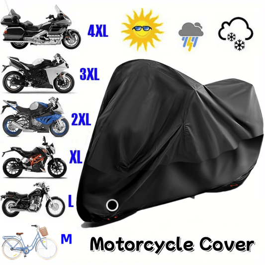 All-Season Motorcycle Cover – Weatherproof Protection with Anti-Theft Lock Hole