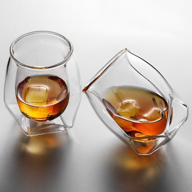 Crystal Whiskey Glass Elegant Tumbler for Spirits