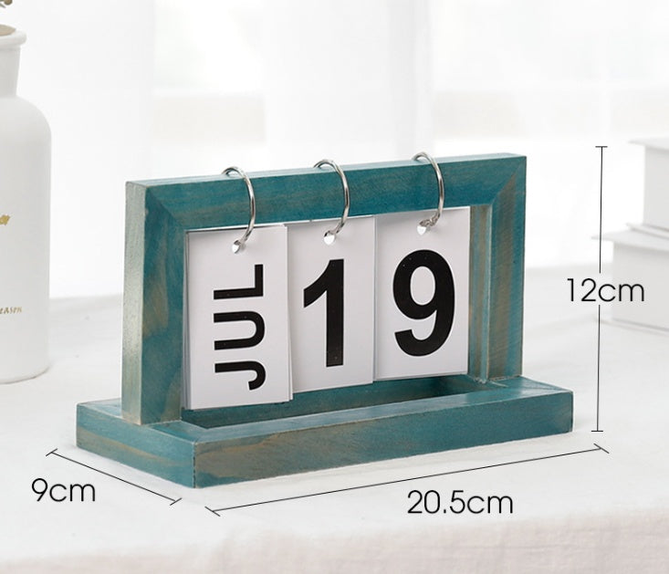 Creative DIY Wooden Flip Desk Calendar Countdown