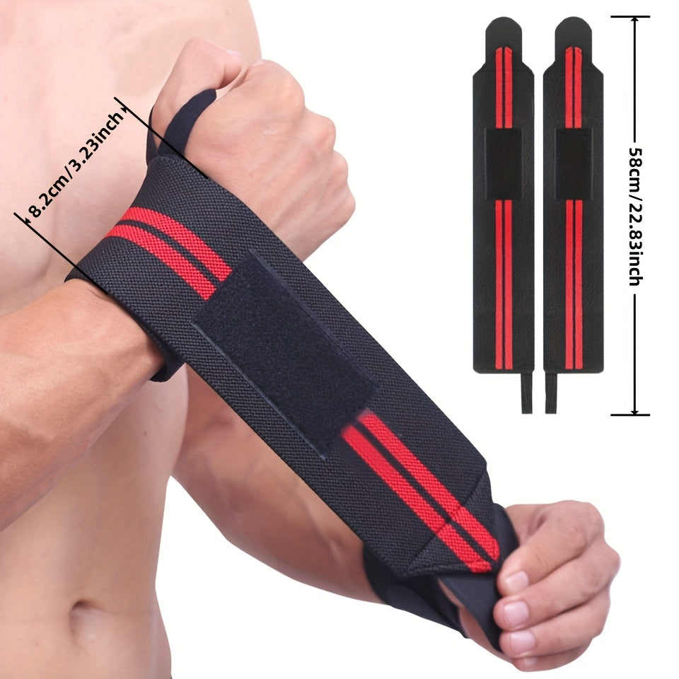 Wrist Strap Pair for Weightlifting & Gym Training - Clickilix