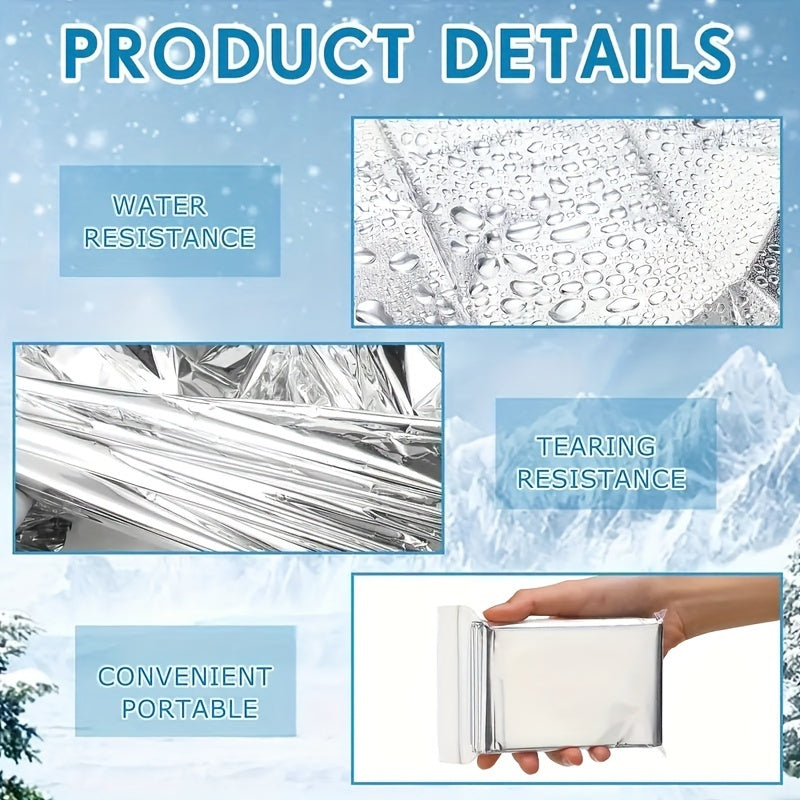 20 Pack XL Emergency Thermal Survival Blankets