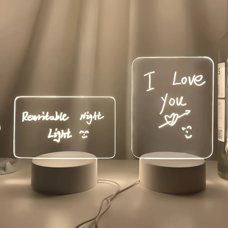LED Message Night Light – USB Gift with Pen - Clickilix