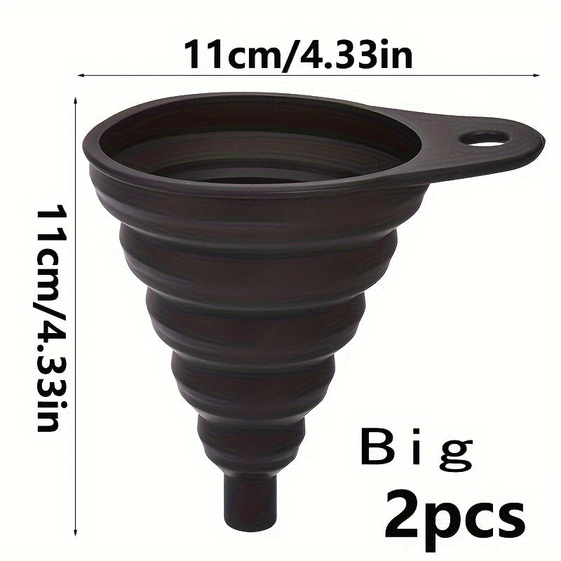 Flexible Long Neck Silicone Funnel
