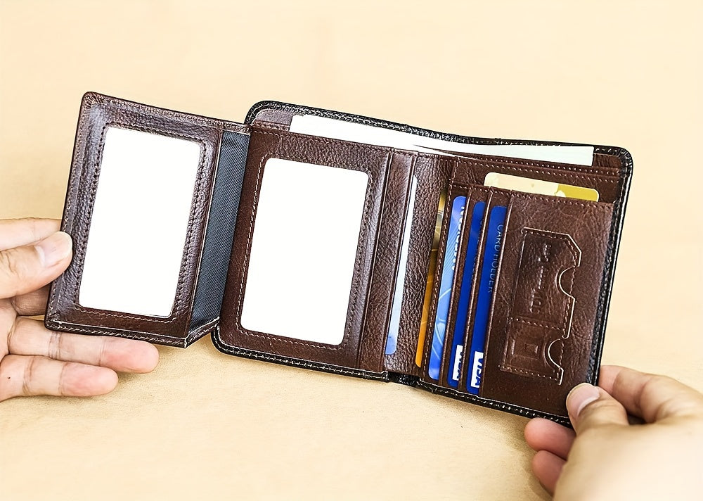Vintage RFID Leather Wallet for Men