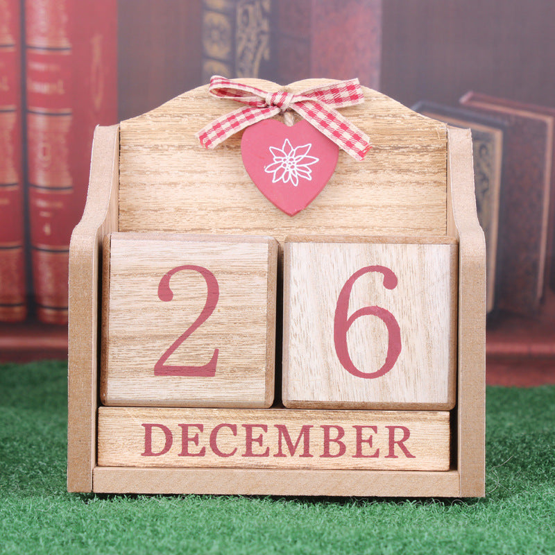 Christmas Wooden Decoration Calendar Craft