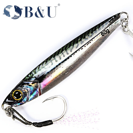 3D Metal Pencil Lure Bait with Dual Sharp Hooks - Clickilix