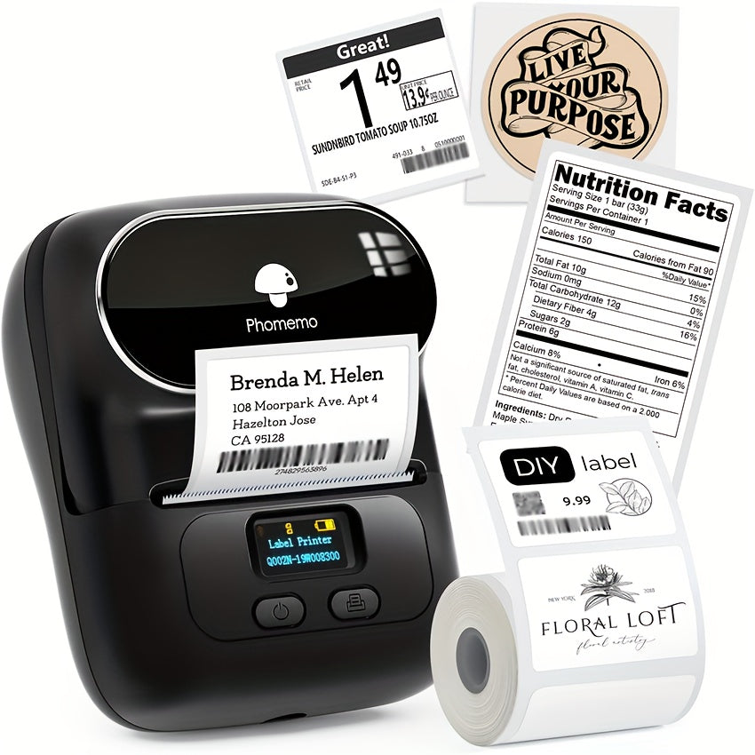 M110 Portable Wireless Thermal Label Maker Printer - Clickilix