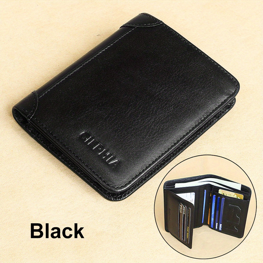 Vintage RFID Leather Wallet for Men
