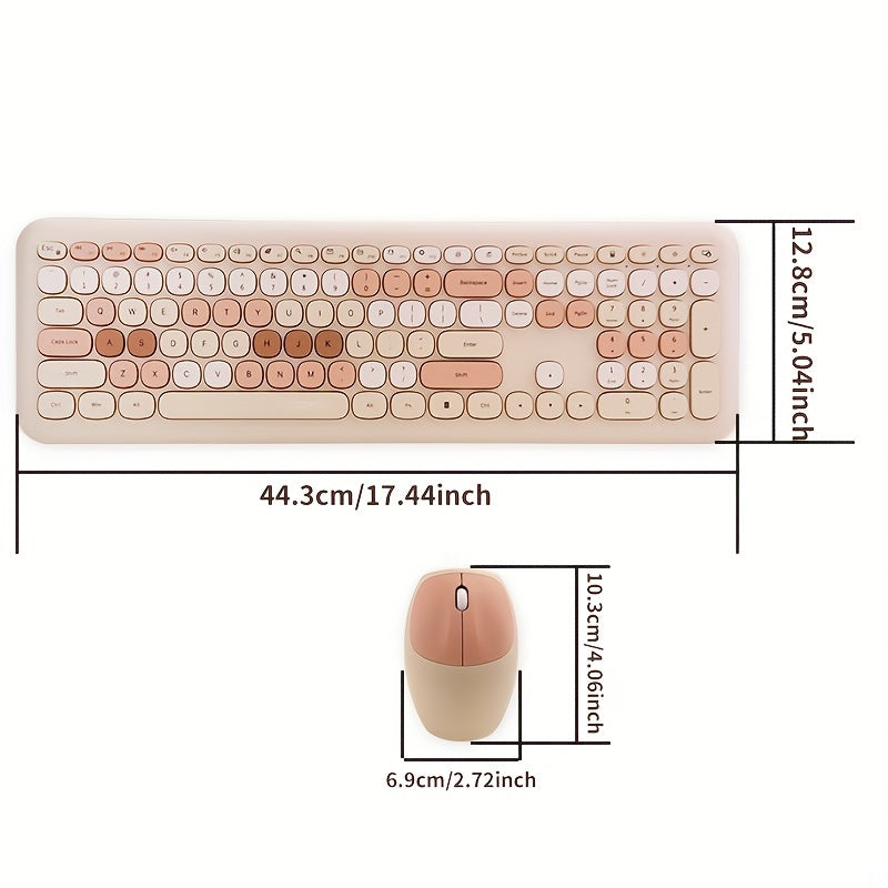 Silent USB Wireless Keyboard and Mouse Set - Clickilix
