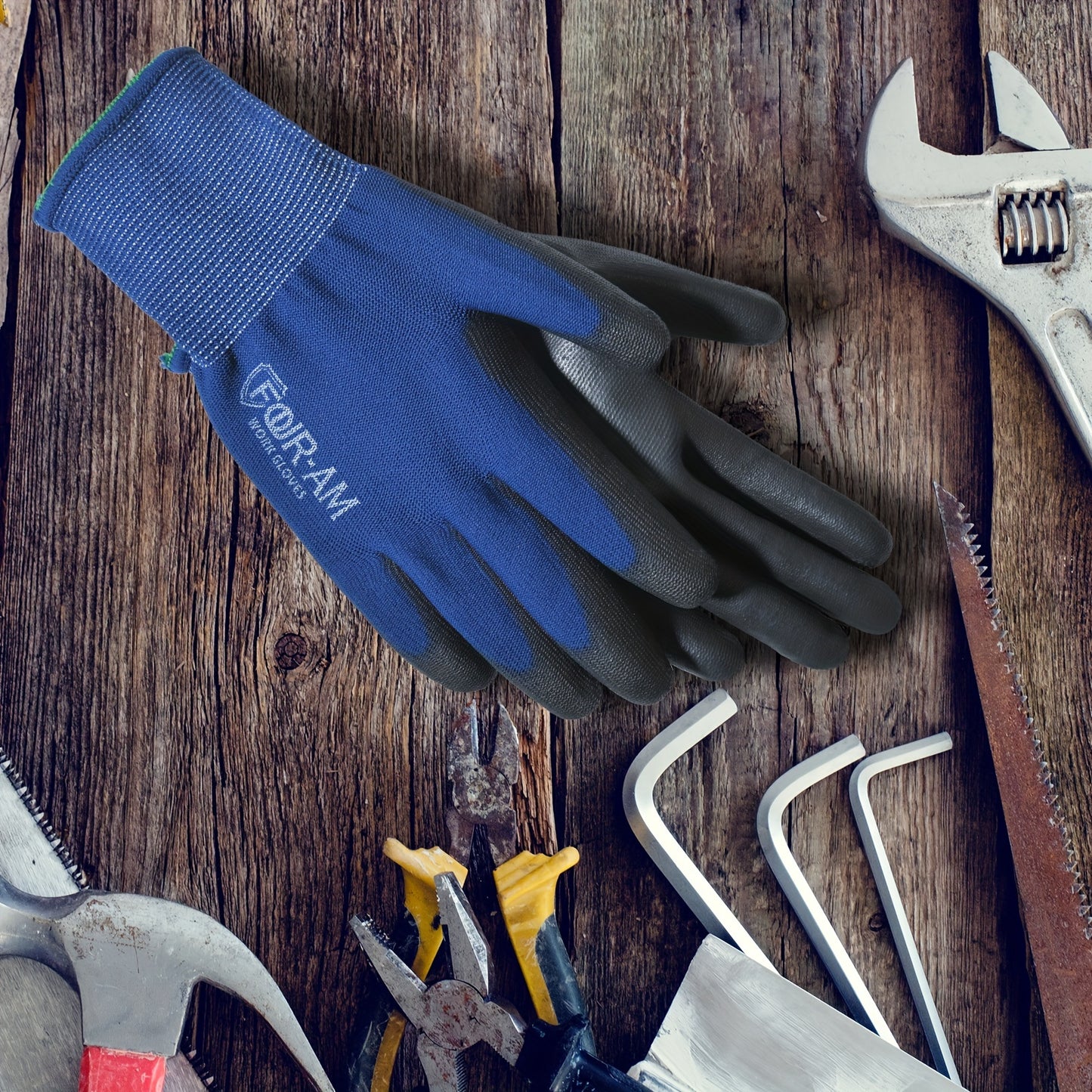 12 Pairs Ultra-Thin Safety Work Gloves - Clickilix