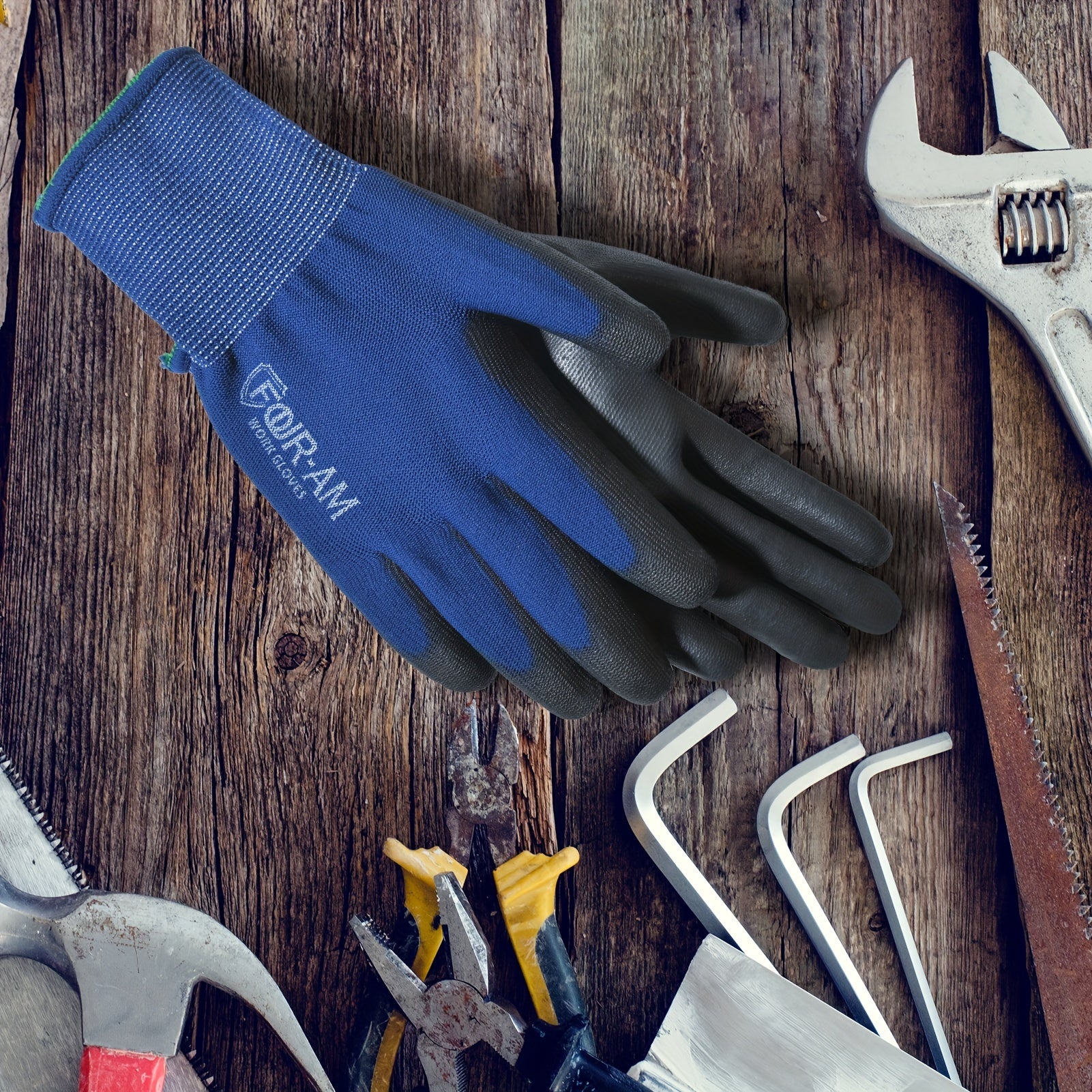 12 Pairs Ultra-Thin Safety Work Gloves - Clickilix