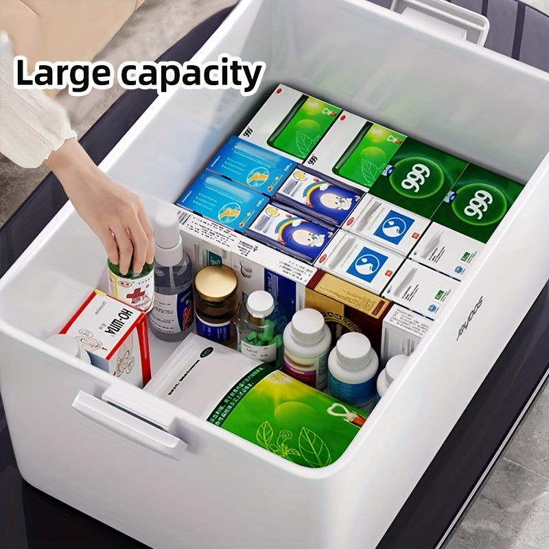 Extra-Large Family Medicine Storage Box with Window