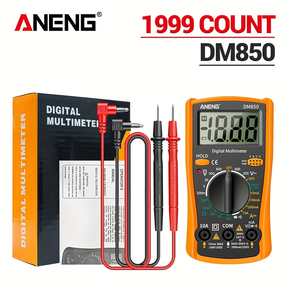 DM850 Digital Multimeter – Auto AC/DC Voltage Tester - Clickilix