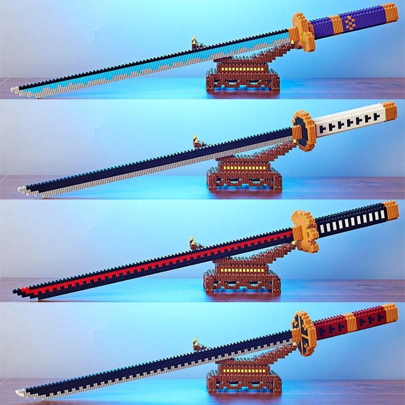 Anime Weapon Scabbard Building Block Set