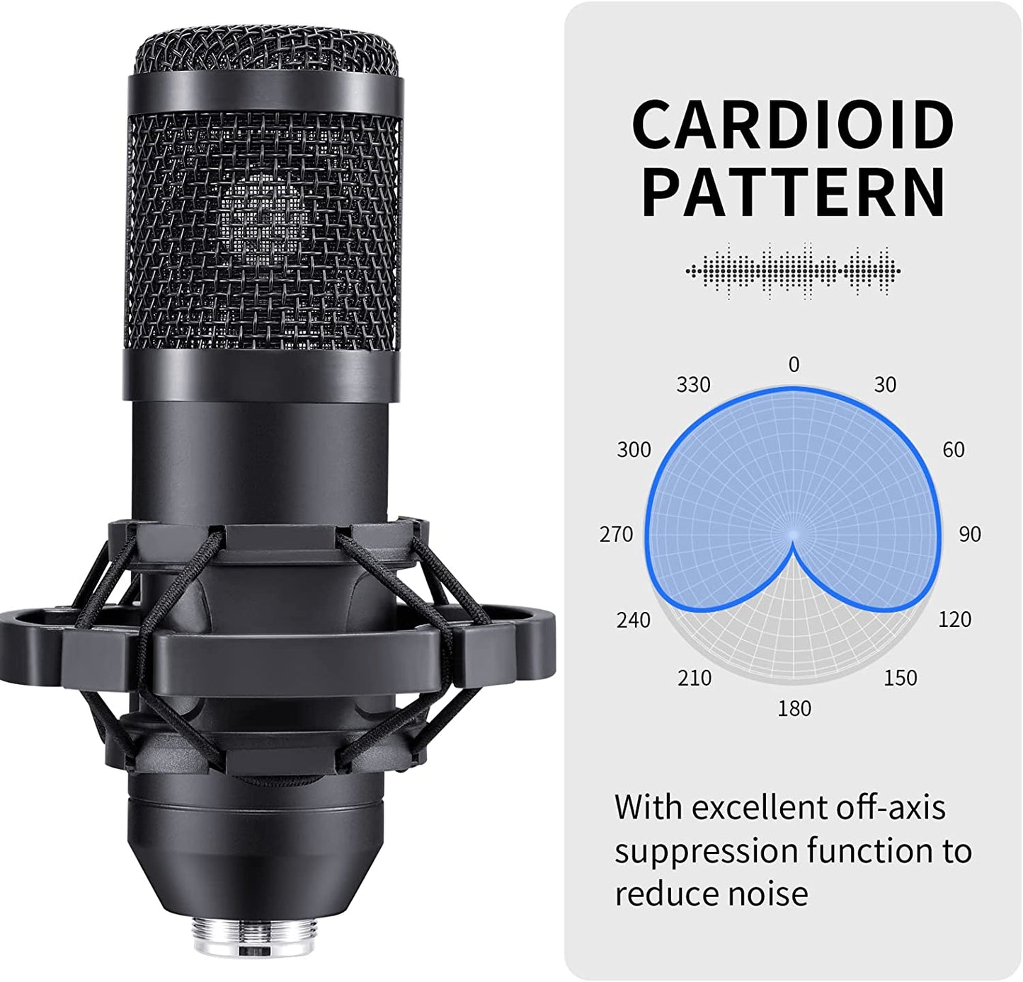 192kHz USB Condenser Microphone for Streaming