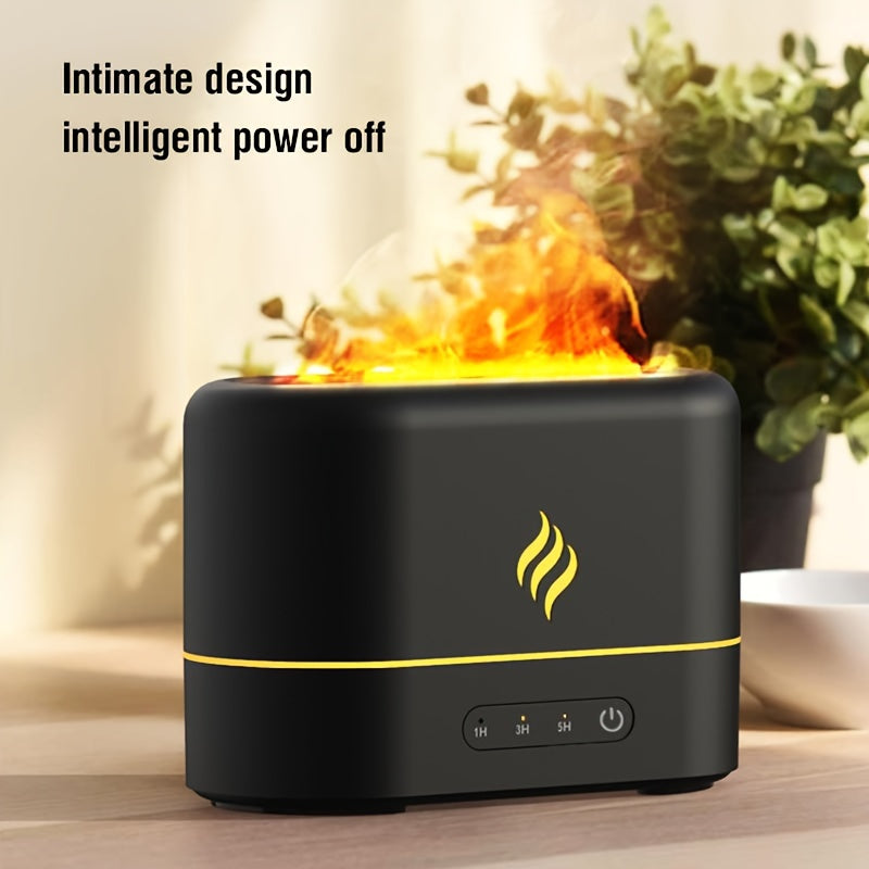 7-Color Flame Effect Ultrasonic Aromatherapy Humidifier - Clickilix