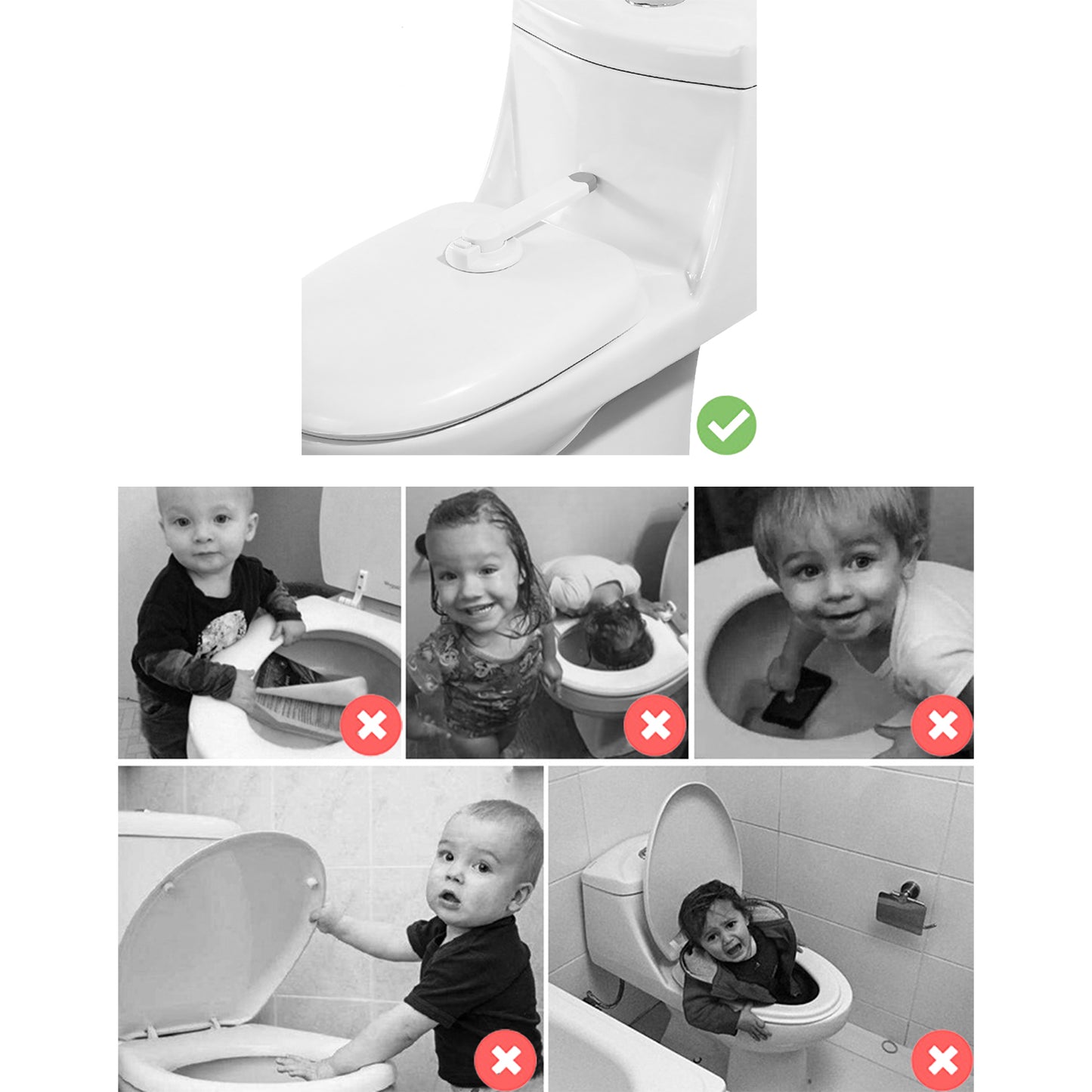 Toilet Safety Lock – Child & Pet Proof Lid Lock