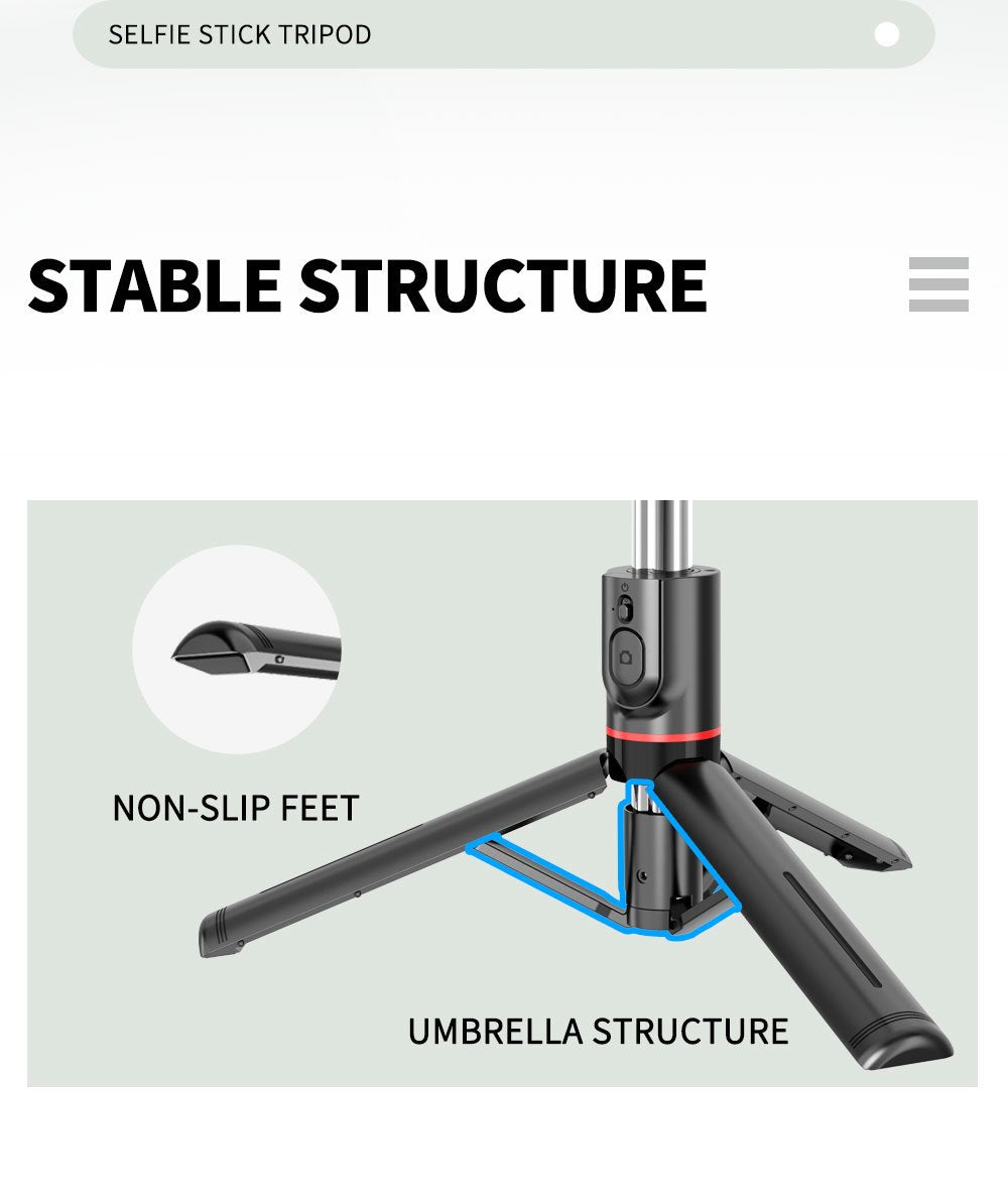 Selfie Stick Tripod with Wireless Remote